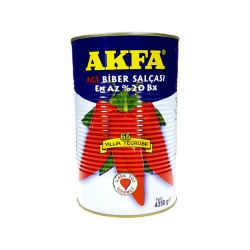 AKFA BİBER SALÇA ACILI 4,250 GR * ( K: 6 AD ) - 1