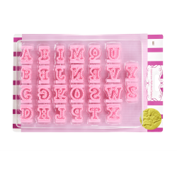BS-126 PLASTİK PEMBE HARF SET - Pastry Planet