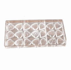 BS-80-34 POLİKARBON ÇİKOLATA KALIBI YAPRAK *60 - Pastry Planet