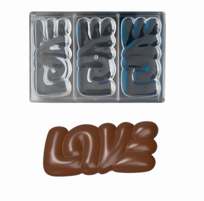 BS-81-2 POLİKARBON ÇİKOLATA KALIBI LOVE*60 - 1