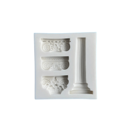 BS-93 ŞEKER HAMURU SİLİKON KALIP SÜTUN*100 - Pastry Planet