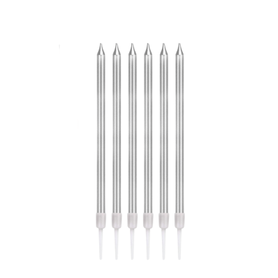 DETAY MUM GÜMÜŞ (15cm*6lı) - 1