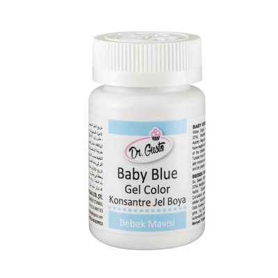 DR.GUSTO 100 JEL BOYA ŞİŞE BEBE MAVİ - 1
