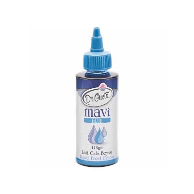 DR.GUSTO 115 SU BAZLI LİKİT BOYA MAVİ - 1