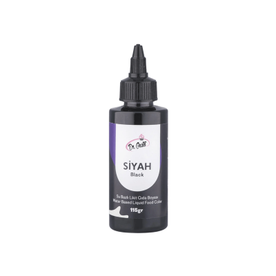 DR.GUSTO 115 SU BAZLI LİKİT BOYA SİYAH - 1