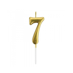 DR.GUSTO ALTIN RENK RAKAM MUM 7 NO (5CM) - 1
