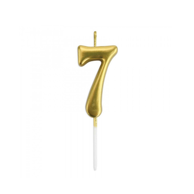 DR.GUSTO ALTIN RENK RAKAM MUM 7 NO (5CM) - 1