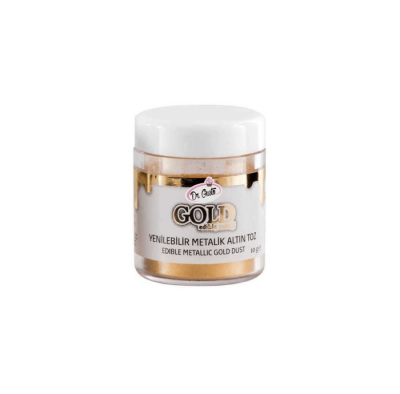 DR.GUSTO YENİLEBİLİR METALİK TOZ SİM 10 GR - ALTIN - 1