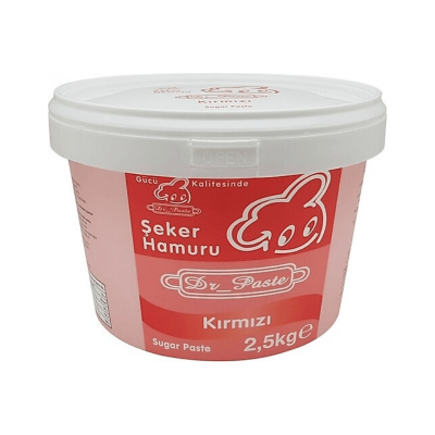 DR.PASTE ŞEKER HAMURU KIRMIZI 2,5 KG - 1