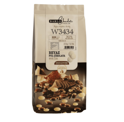 EFES BARLO PREM %34 FİLDİŞİ PUL ÇİKOLATA 2,5 KG*6 M3434 - 1