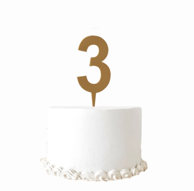 PLEKSİ PASTA SÜSÜ 