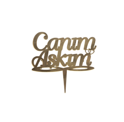 PLEKSİ PASTA SÜSÜ 