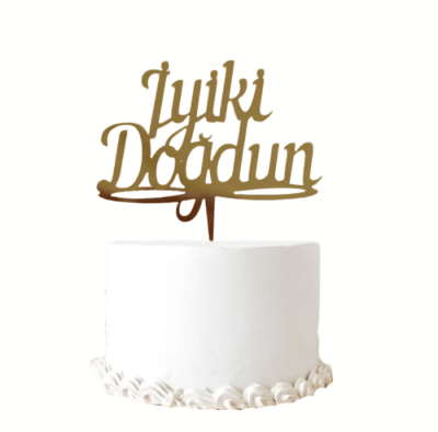 PLEKSİ PASTA SÜSÜ 