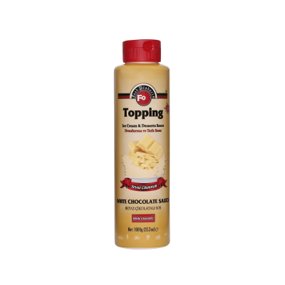 FO TOPPİNG BEYAZ ÇİKOLATALI DONDURMA SOSU 1 KG - 1
