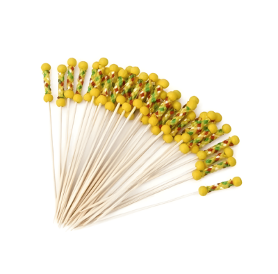 JLY-03 SARI İPLİ BAMBU KÜRDAN*100 - 1