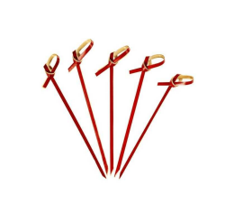 JLY-05 KIRMIZI DÜĞÜMLÜ BAMBU KÜRDAN 9CM YY-005 - Pastry Planet