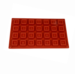 24LÜ MİNİ KARE SİLİKON KALIP - Pastry Planet