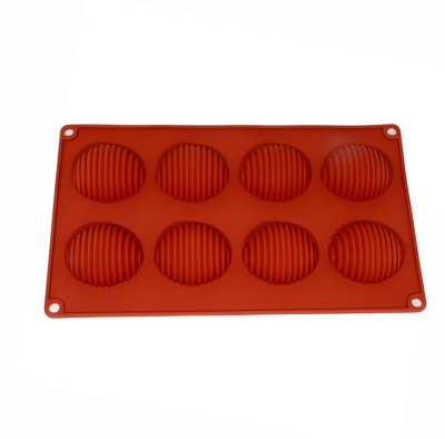 JSC2281 8Lİ TIRTIKLI YUVARLAK SİLİKON KALIP - 1