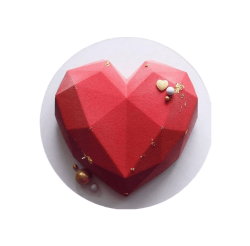 JSC2566 GEOMETRİK BÜYÜK KALP KALIP - Pastry Planet
