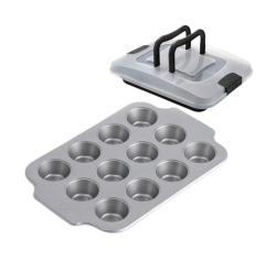K03-1 12Lİ KAPAKLI MUFFİN TEPSİSİ*12 - Pastry Planet
