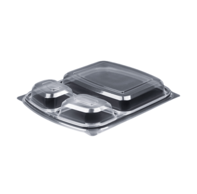 LİMERA 3 BÖLMELİ YEMEK KAP-KAPAĞI 200+200 LÜ - 1
