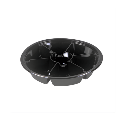 LİMERA YUVARLAK 7 BÖLMELİ KAP-SİYAH 400 LÜ L-450-S - 1