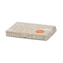 MUHTEŞEM TATLAR - 2000 GR BAKLAVA KUTUSU 100LÜ MT-03 - 1