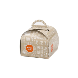 MUHTEŞEM TATLAR - TEKLİ ADET PASTA KUTUSU 100LÜ MT-09 - 1