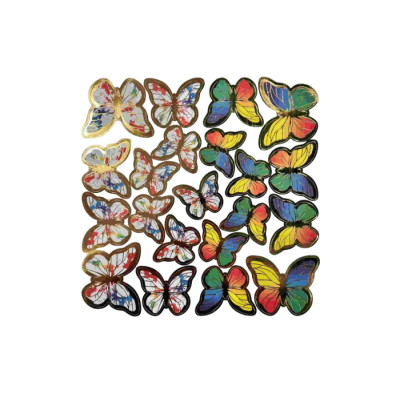 PASTA DEKOR SÜSLEME KELEBEK 2-GÖKKUŞAĞI 126 LI - 1