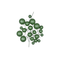 PASTA ÜSTÜ TOP SÜS METALİK AÇIK YEŞİL - Pastry Planet