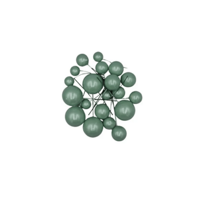 PASTA ÜSTÜ TOP SÜS METALİK K. YEŞİL - 1