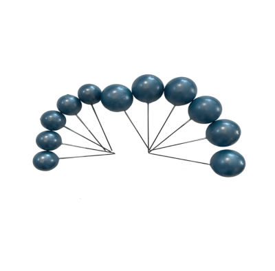 PASTA ÜSTÜ TOP SÜS METALİK MAVİ - 1