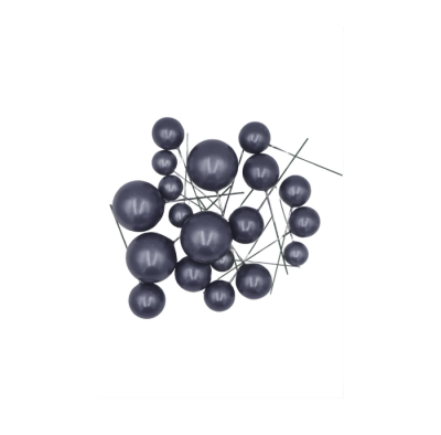 PASTA ÜSTÜ TOP SÜS METALİK MOR - 1