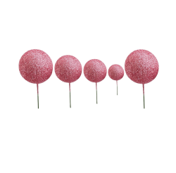 PASTA ÜSTÜ TOP SÜS SİMLİ CANLI PEMBE - Pastry Planet