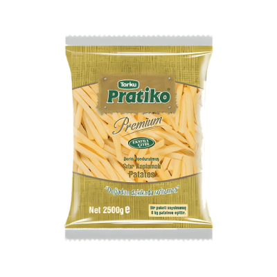 PRATİKO PREMİUM KAPLAMALI PATATES 9X9 2500 GR*5 AD - 1