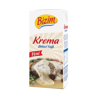 ÜLKER BİZİM YEMEKLİK KREMA %20 YAĞLI BİTKİSEL 1*12 - 1