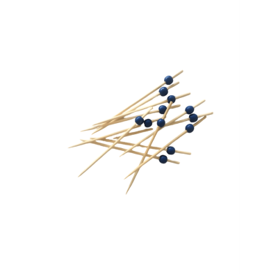 YY-008 MAVİ BONCUKLU BAMBU KÜRDAN*100 - 1