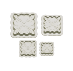 ZN2074 4LÜ İÇİ DESENLİ KARE KUPAT - Pastry Planet