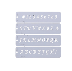 ZN632 HARF RAKAM PASTA SÜSLEME ŞABLONU - Pastry Planet