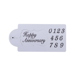 ZN637 HARF-SAYI PASTA SÜSLEME ŞABLONU - Pastry Planet